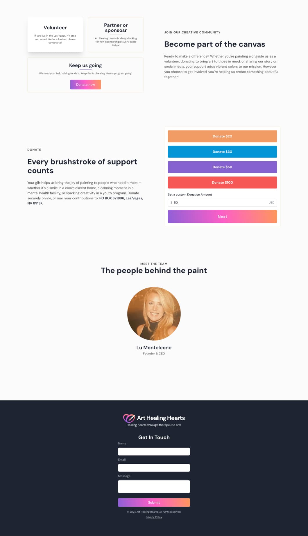 Art Healing Hearts screenshot