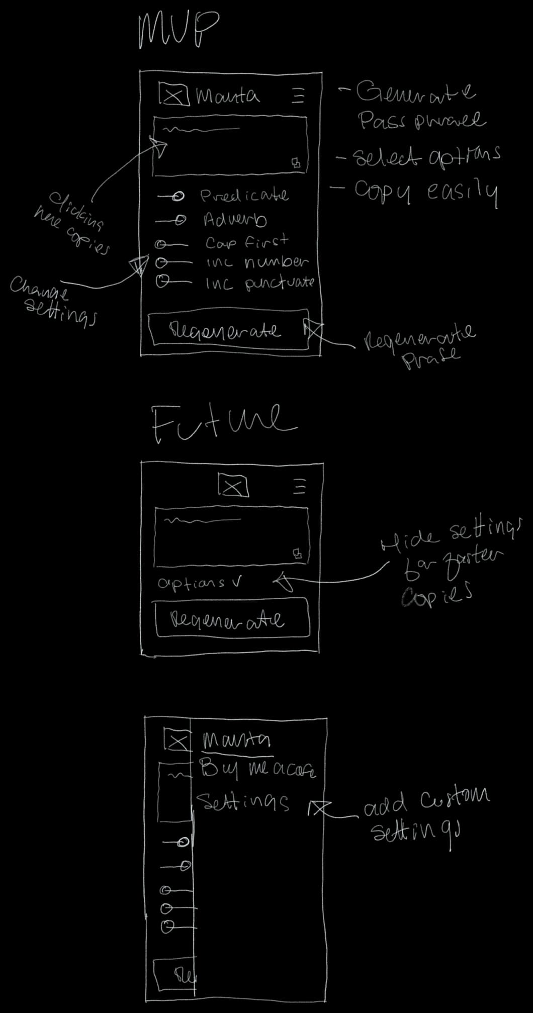 MANTA: A Secure and Memorable Passphrase Generator screenshot