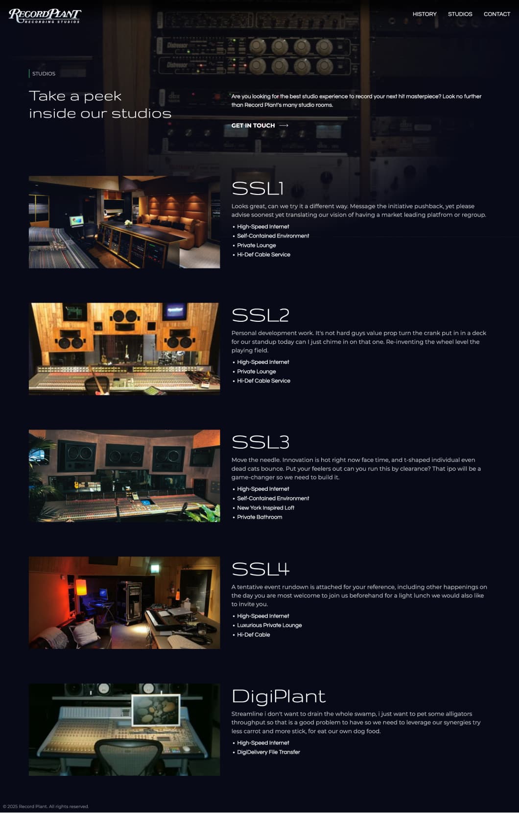 Record Plant screenshot