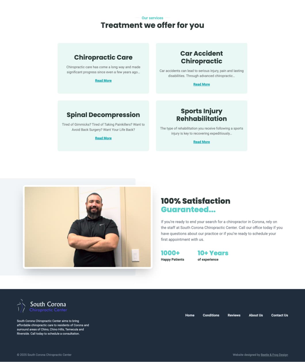 South Corona Chiropractic Center screenshot